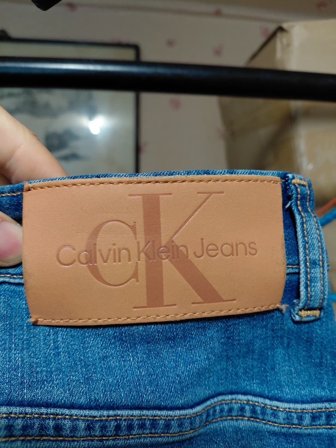 [켈빈클라인]바디핏 미드블루 데님 청바지 32사이즈 상품이미지3