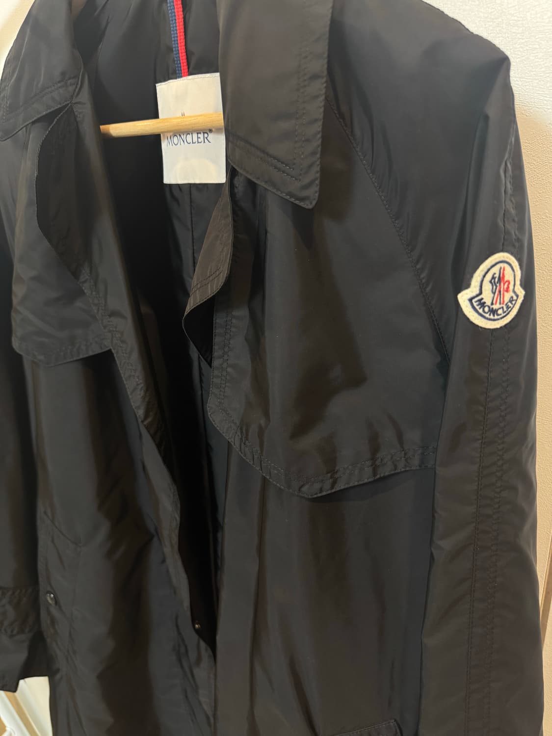 몽클레어 국내정발 트렌치 바람막이 블랙(미사용 새제품) 상품이미지5
