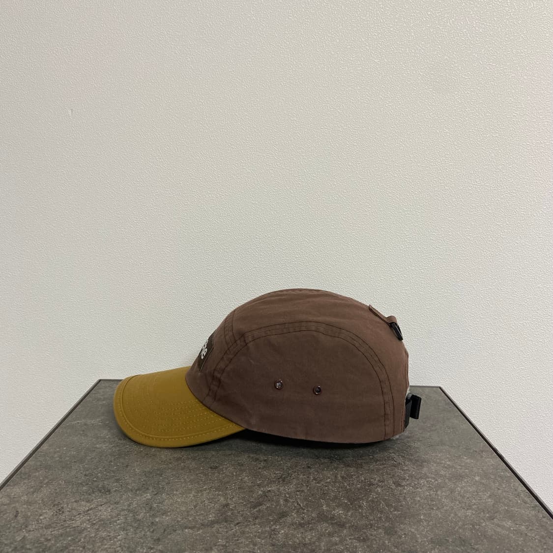 슈프림 박스로고 캠프캡 모자 왁스드 코튼 브라운 상품이미지2