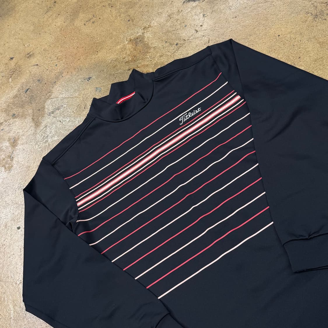 [정품/L] 타이틀리스트 스트라이프 골프웨어 긴팔티셔츠 b14 상품이미지1