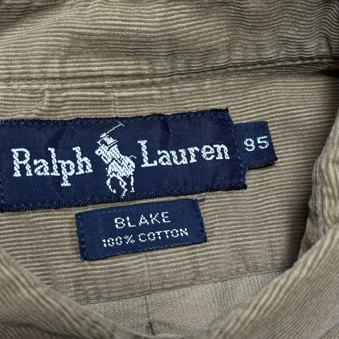 95 폴로랄프로렌 그린 포니 브라운 코튼 셔츠 상품이미지4