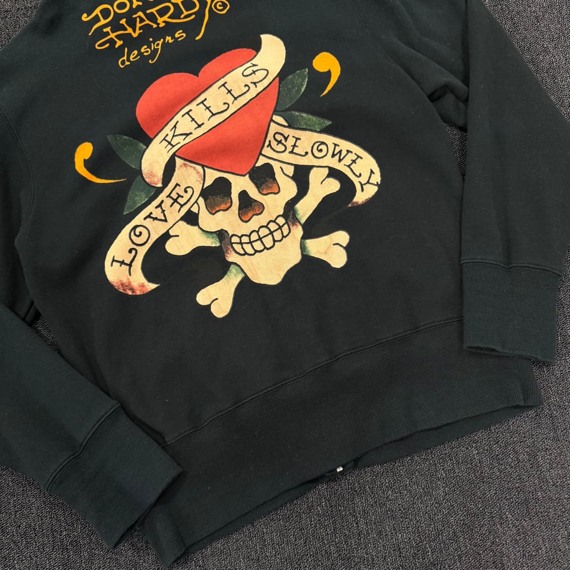 에드하디 타투 스컬 져지 자켓 상품이미지7