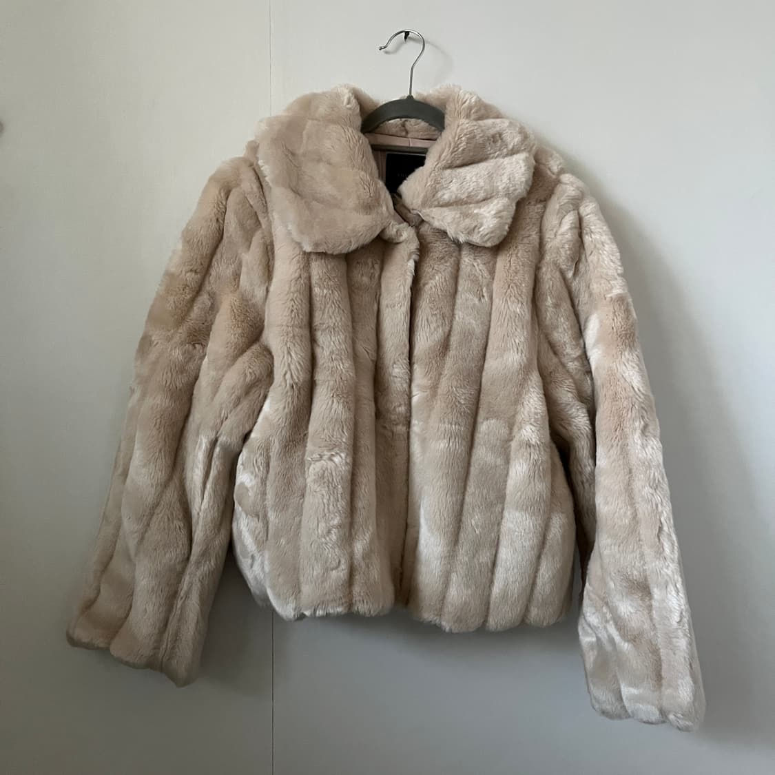 디스이즈(도매택) 밍크 퍼자켓 베이지 상품이미지1