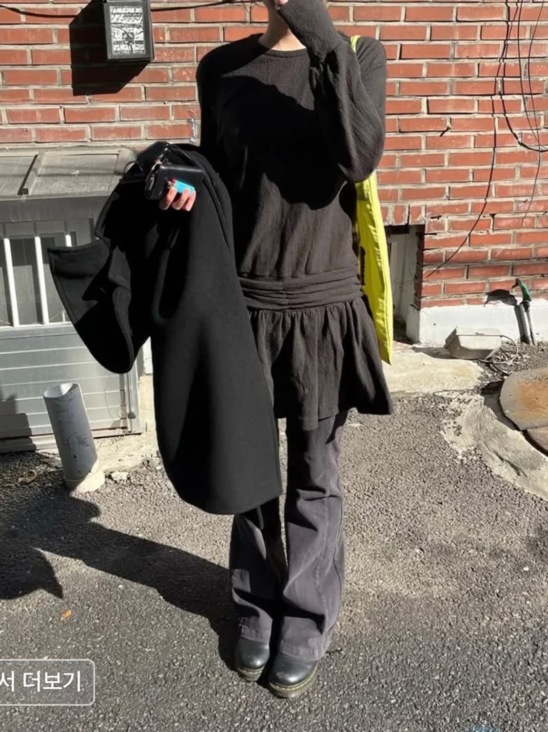 미세키서울 사이드 포켓 부츠컷 팬츠 차콜 상품이미지3