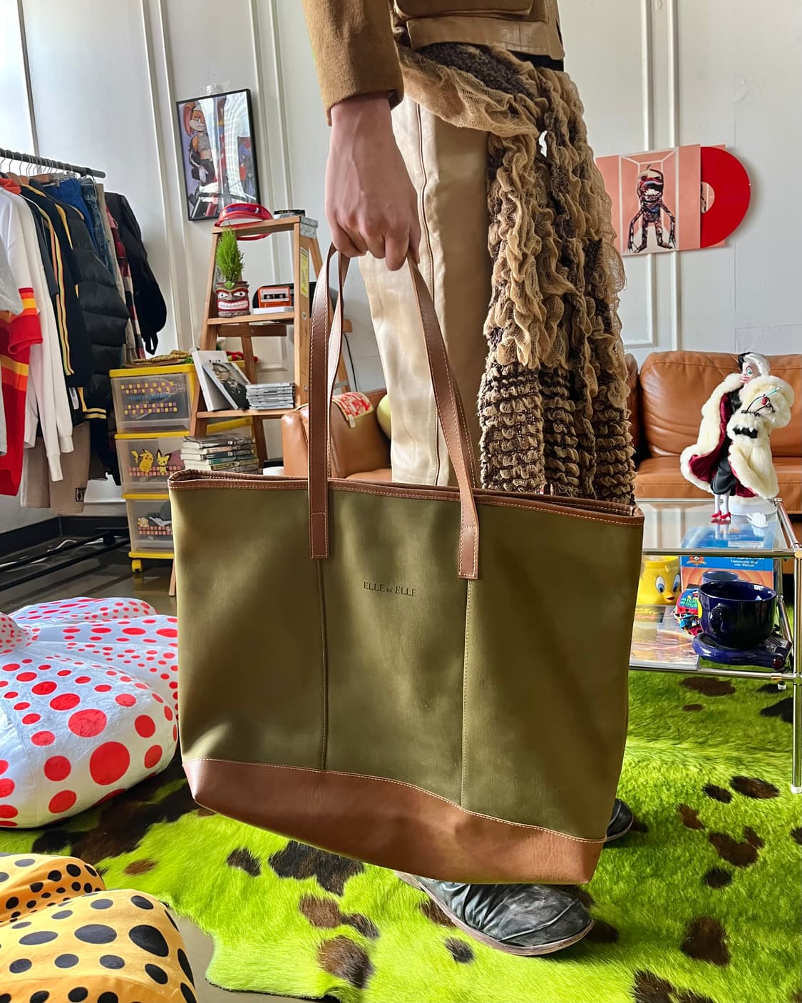 ELLE de ELLE Leather Trim Shopper Bag 상품이미지2