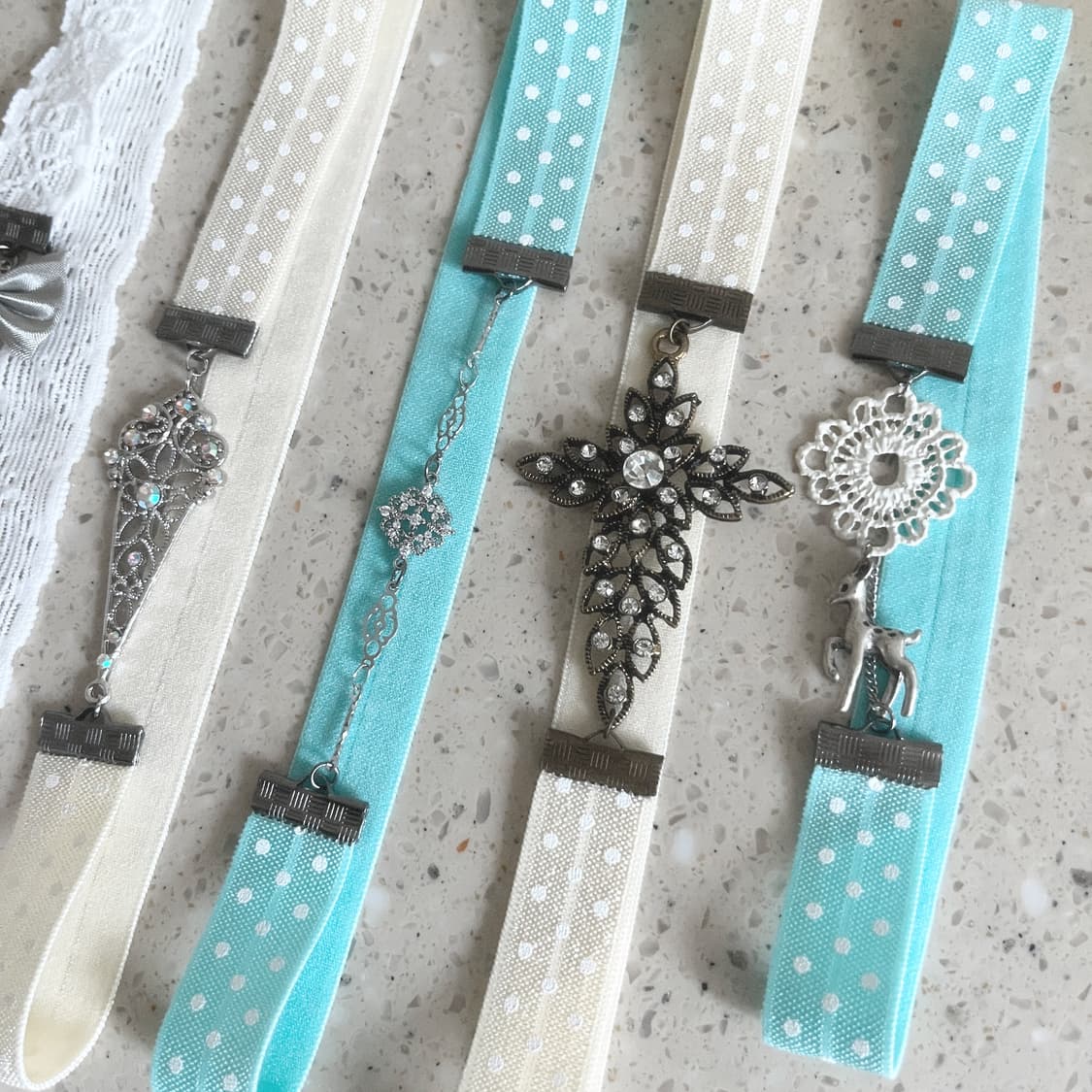 리본 펜던트 북밴드 ⊰cubic cross⊱ book-band 상품이미지4