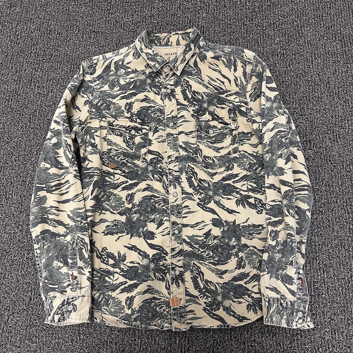 BUCKAROO 버커루 플라워 패턴 셔츠 남방 XL 상품이미지1