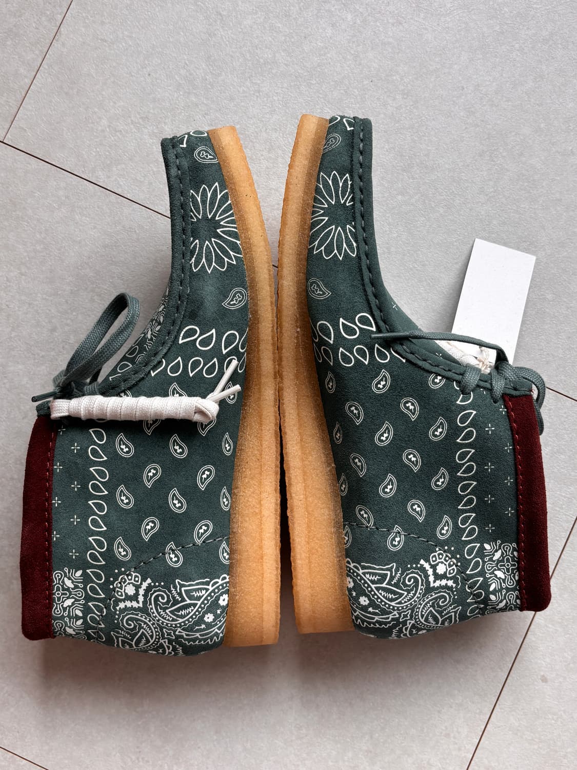 Wallabee Boot – Green Paisley UK8.5 상품이미지3