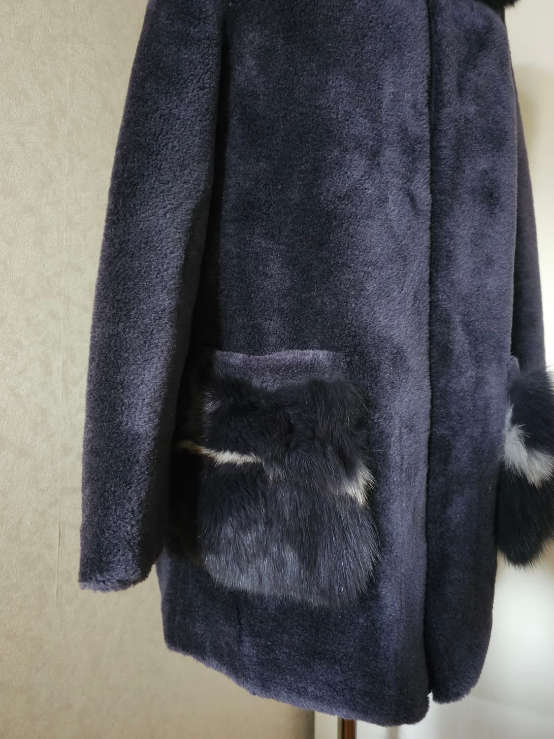 A&D 아뜰리에 사가퍼 양모 폭스 코트 상품이미지3