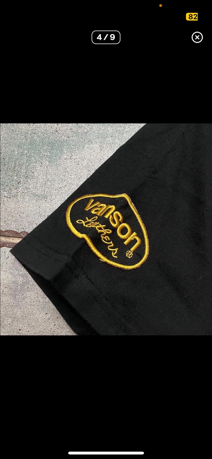 밴슨 레더 자수로고 반팔 티셔츠 상품이미지4