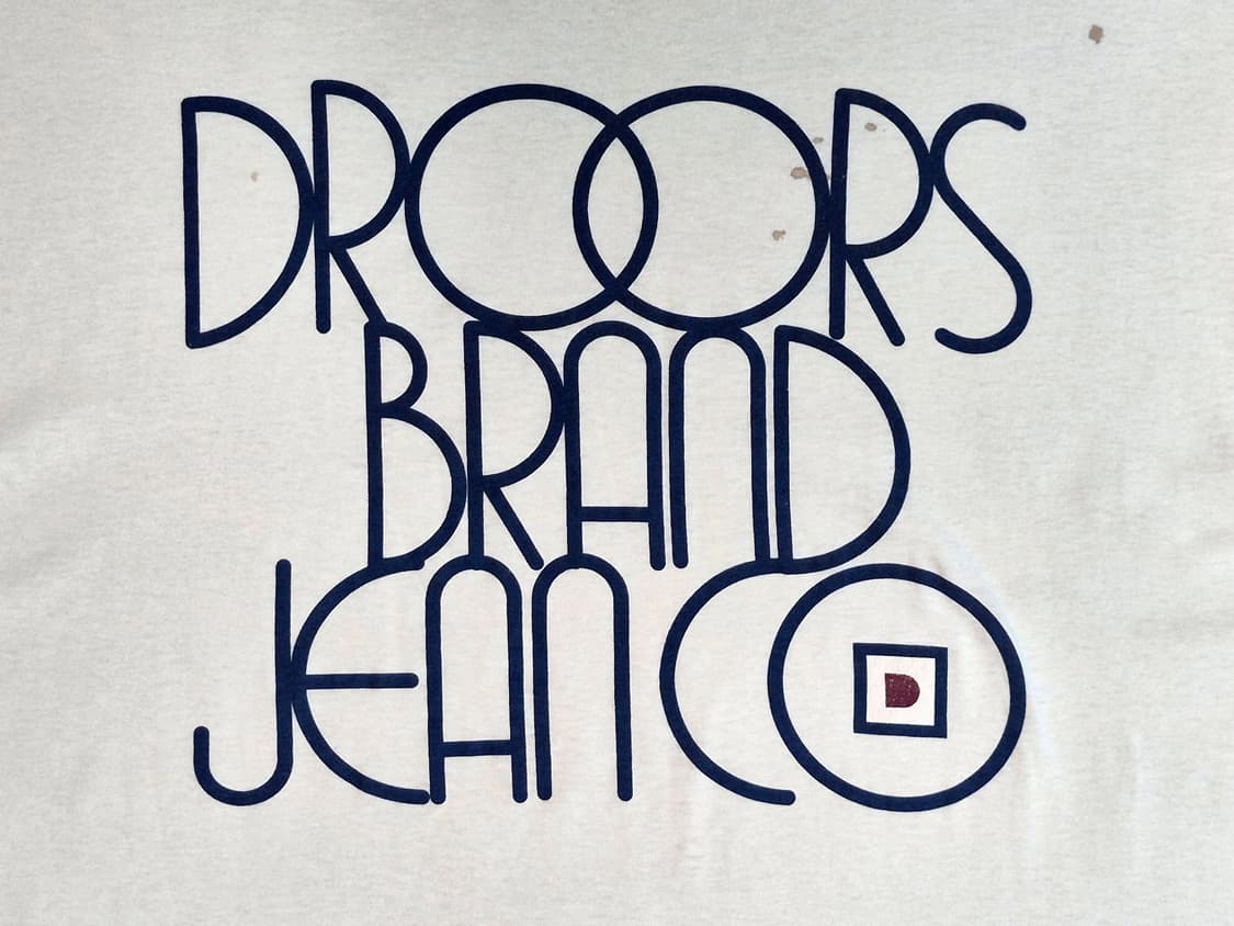 90s DROORS BRAND JEAN CO. Logo T-SHIRT 상품이미지2