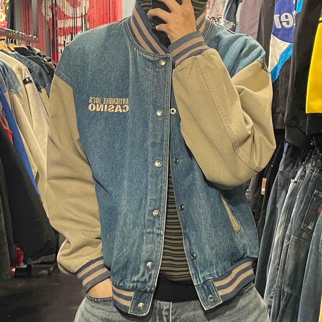 [IM] Tri-Mountain 바시티 자켓 중청 상품이미지1