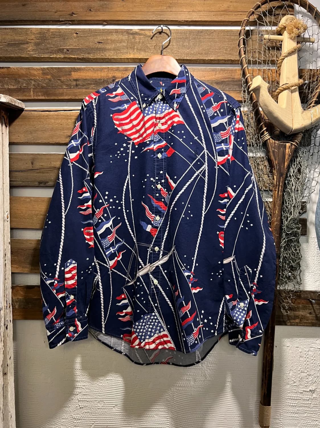 [M]폴로 랄프로렌 American Flag 패턴 옥스포드 셔츠 상품이미지1