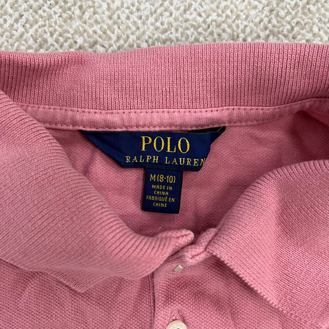 M 폴로랄프로렌 키즈 카라 긴팔 티셔츠 0210M 상품이미지2