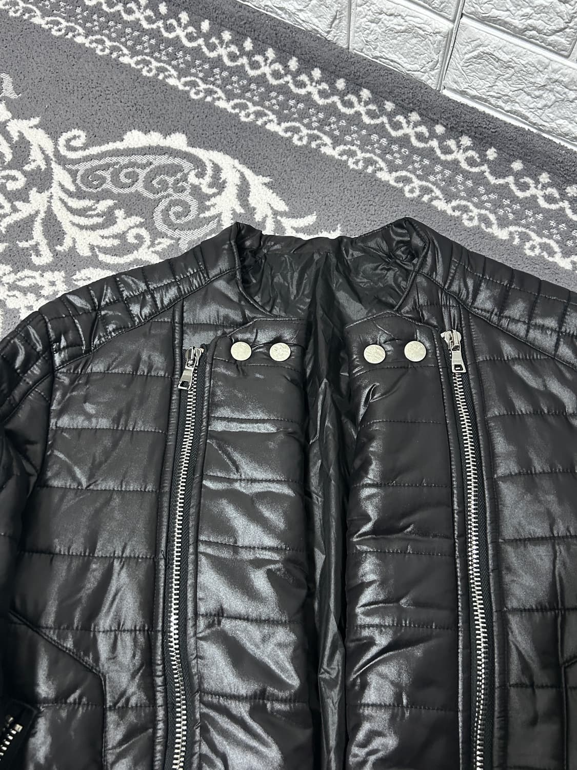 퀼티드 더블 지퍼 패딩 자켓 상품이미지5