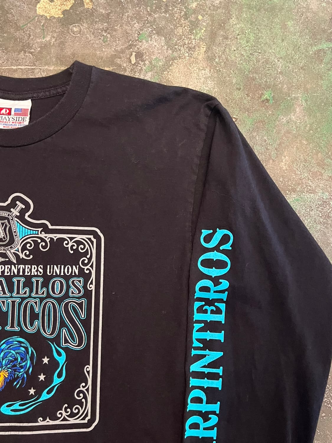 [L] 베이사이드 USA 카펜터 유니온 롱슬리브 빈티지 티셔츠 상품이미지4