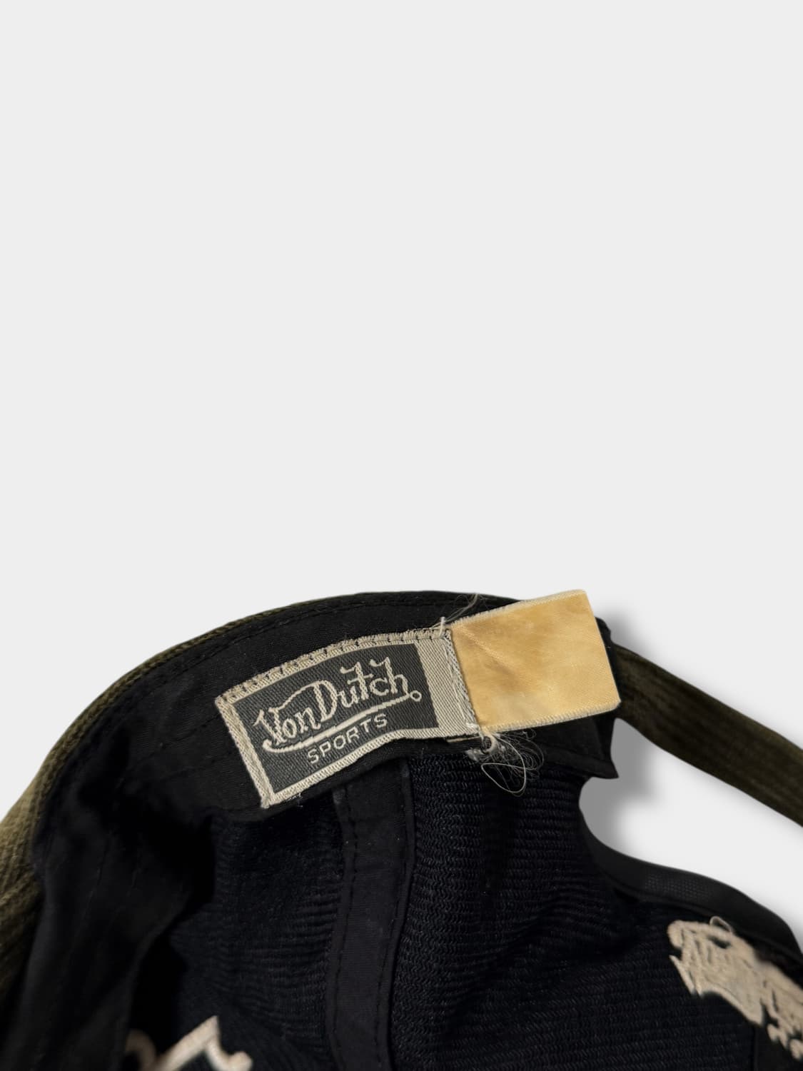 본더치 00‘s 브라운 카키 울 니트 코듀로이 볼캡 상품이미지6