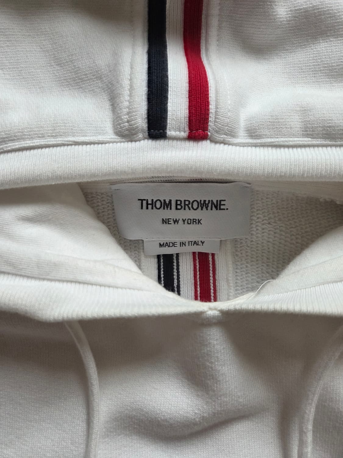 [정품] 톰브라운 백삼선 후드티 화이트 2 상품이미지4