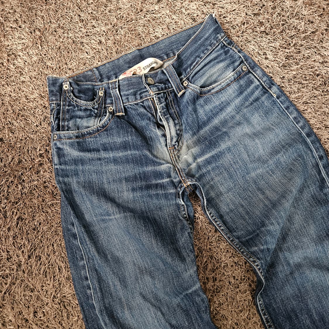 리바이스(Levis) No.523 00's 빈티지 커팅 데님 팬츠 상품이미지3