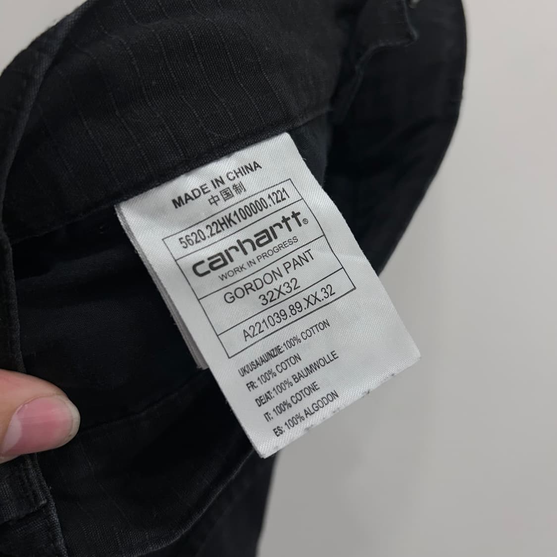 칼하트 립스탑 배색 카고 레귤러 고든팬츠 상품이미지4