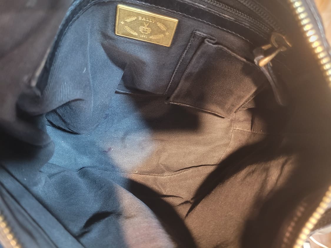 정품 Bally 발리 블랙 가죽 숄더백 상품이미지6