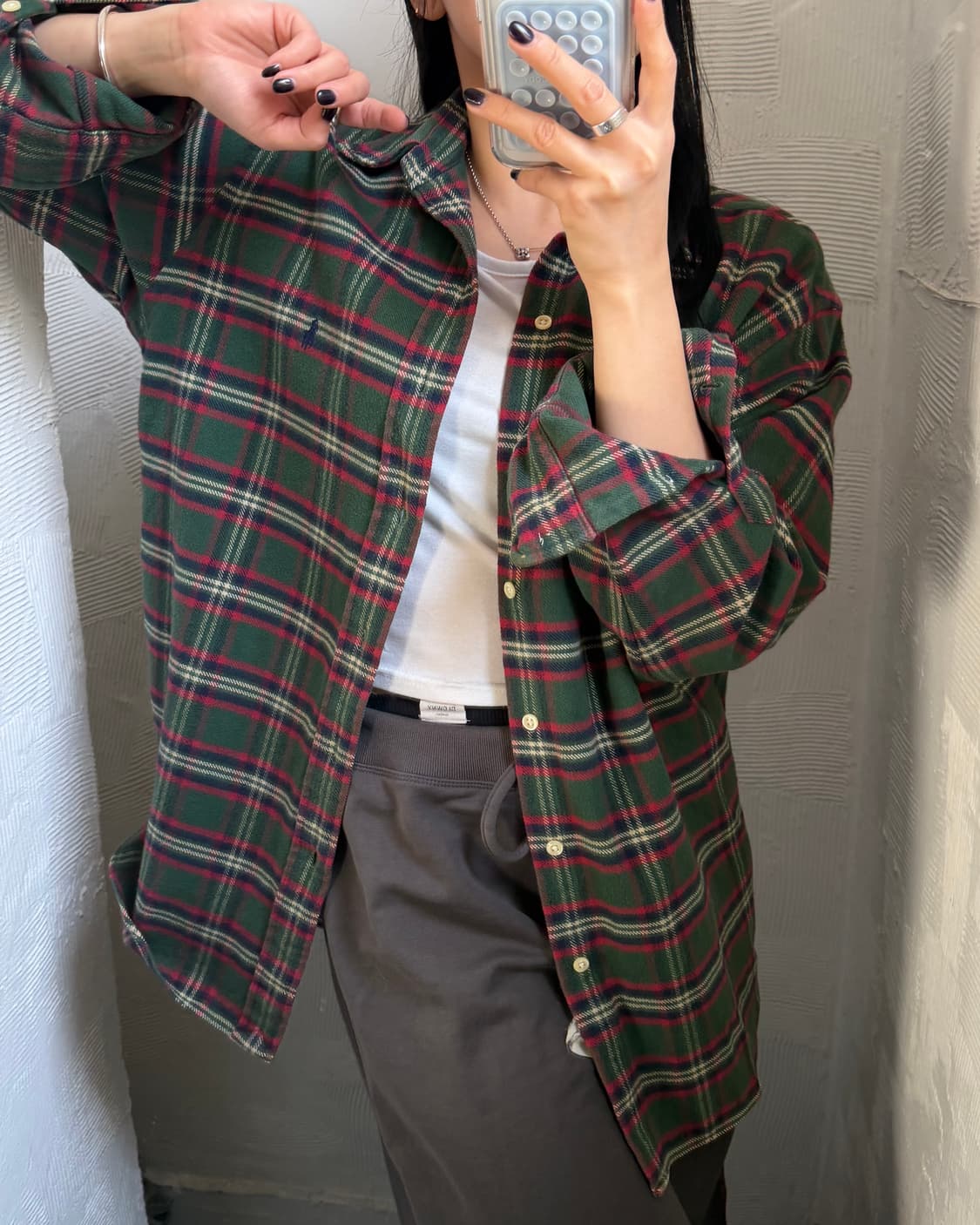 Polo 폴로 랄프로렌 그린체크 플란넬 블레이크 셔츠 상품이미지8