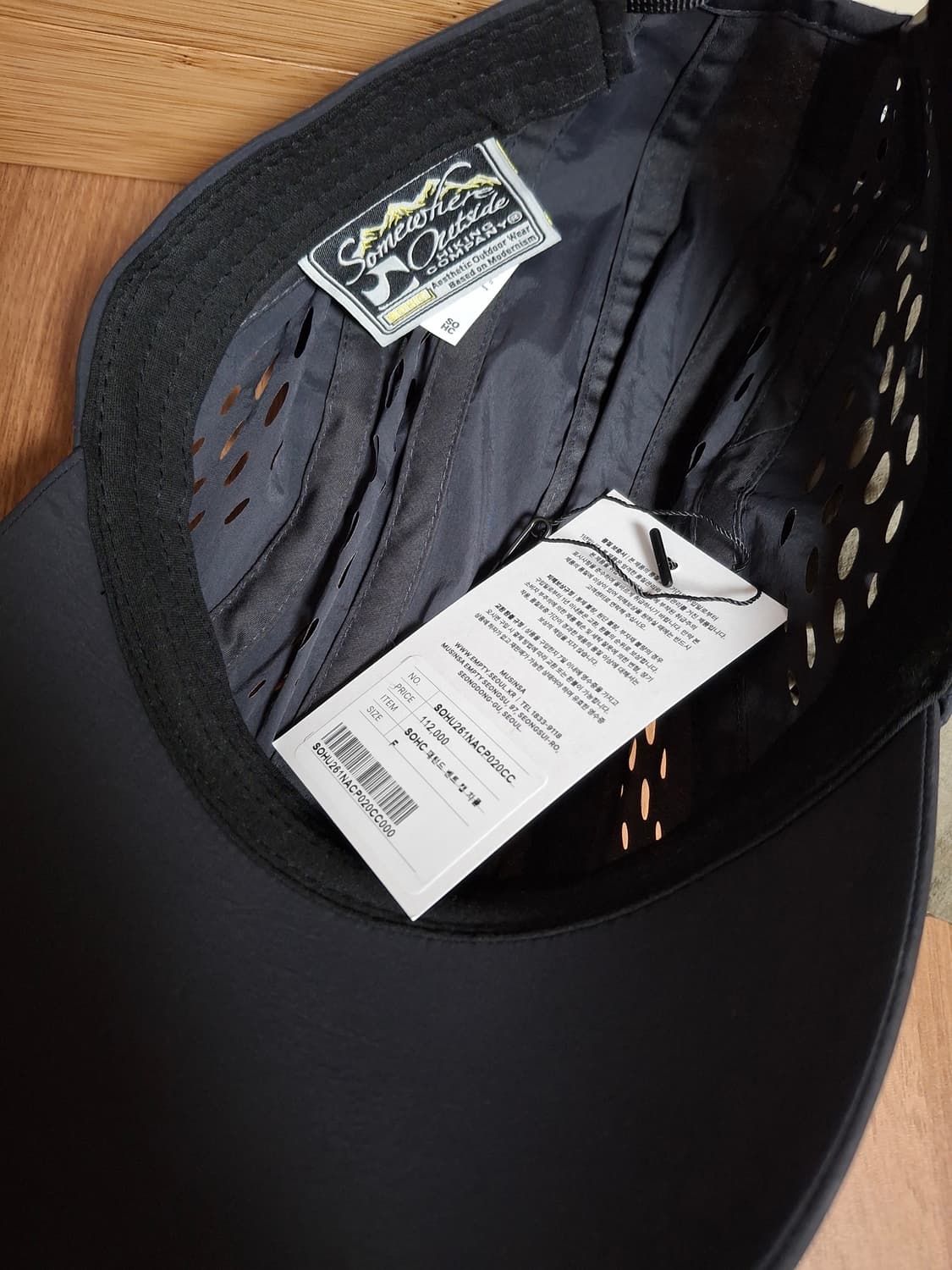 sohc 패턴드 벤트캡 차콜 상품이미지2