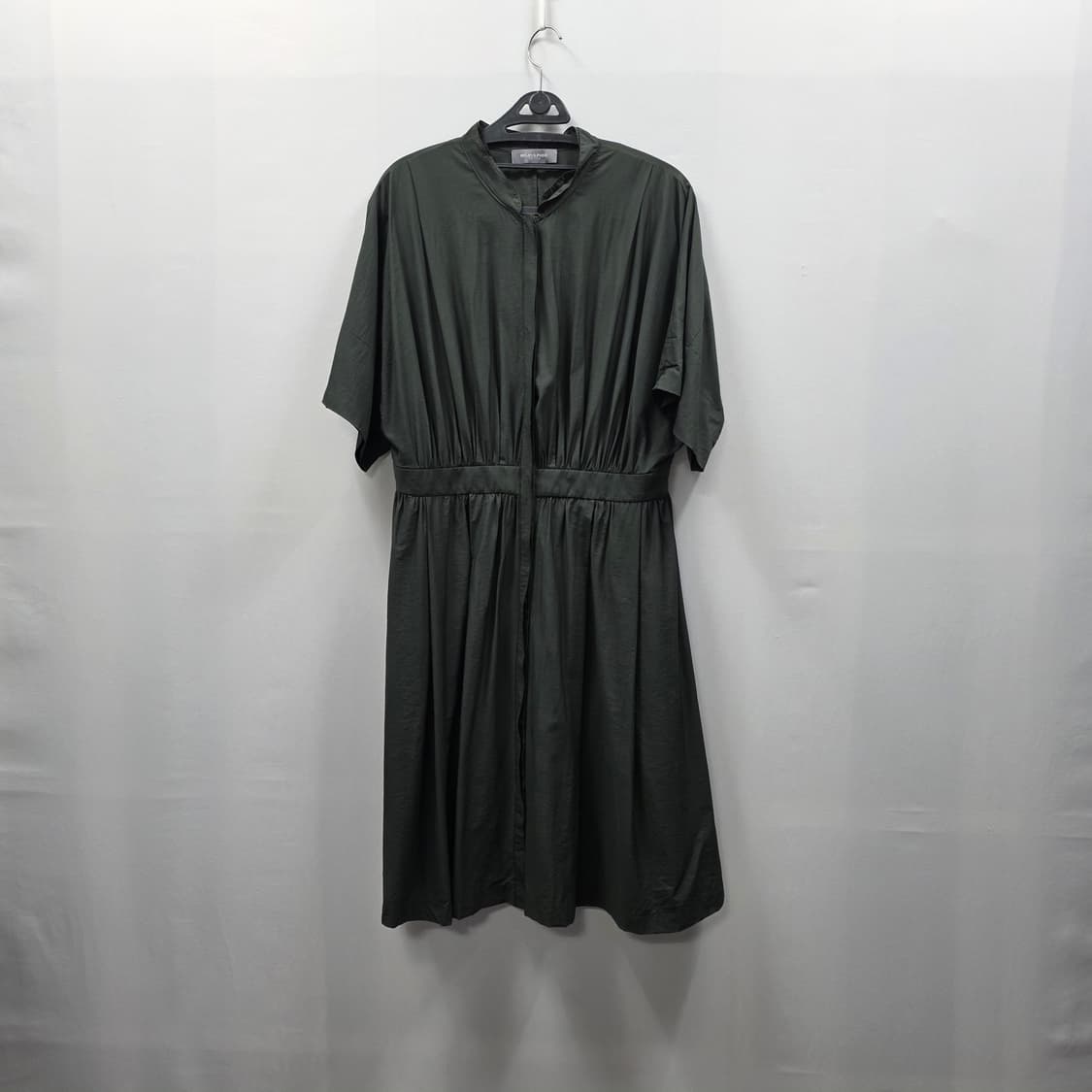 1329 MOJO.S.PHINE 카키 셔링 원피스 여성 77 루즈핏 데일 상품이미지1