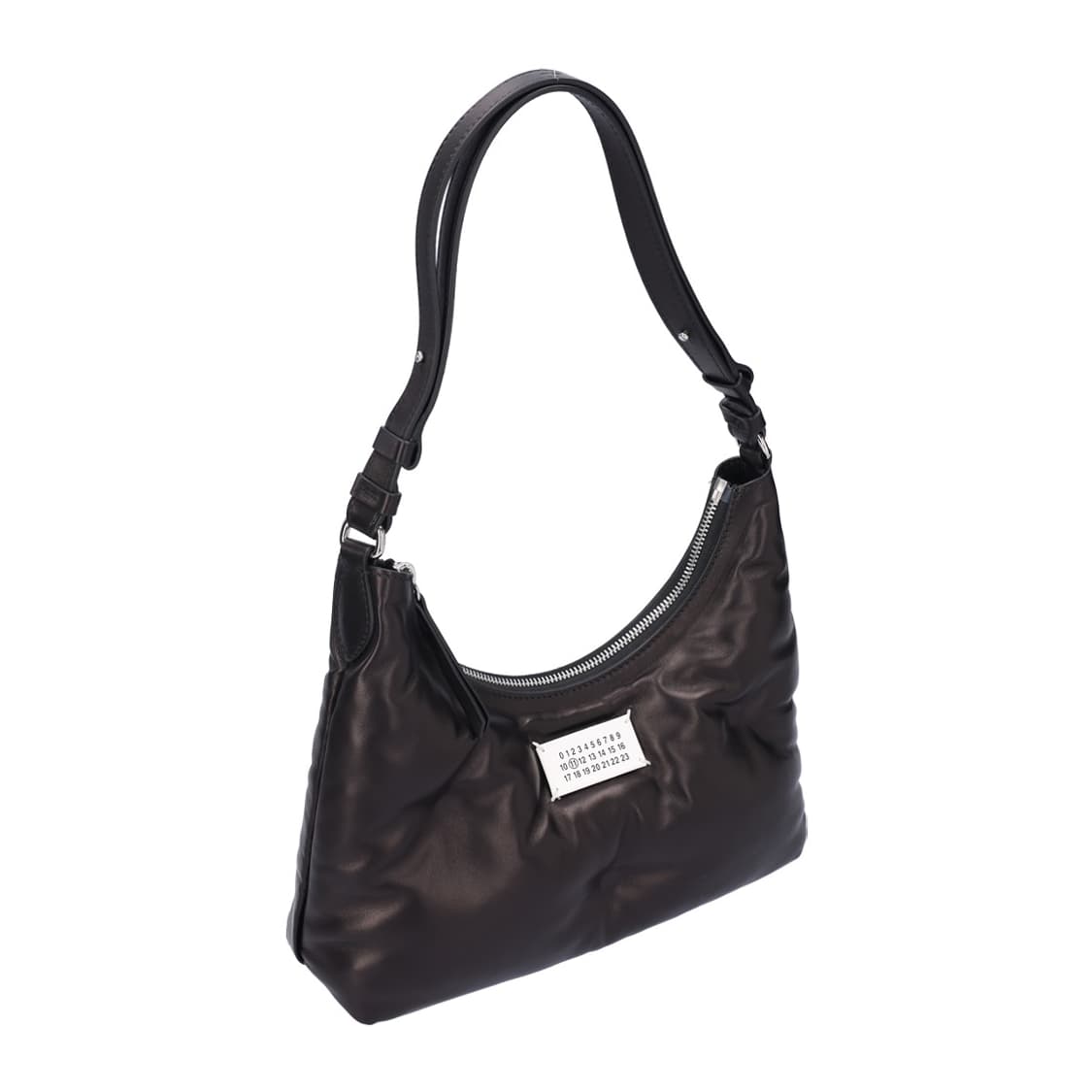 메종 마르지엘라 SB3WG0024 글램 슬램 스몰 호보백 나파 레더 블랙 상품이미지6