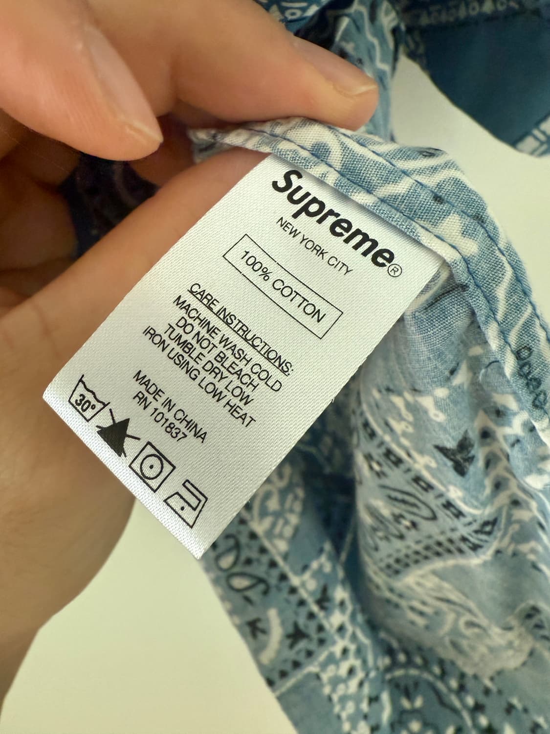SUPREME 15ss bandana shirt 상품이미지6