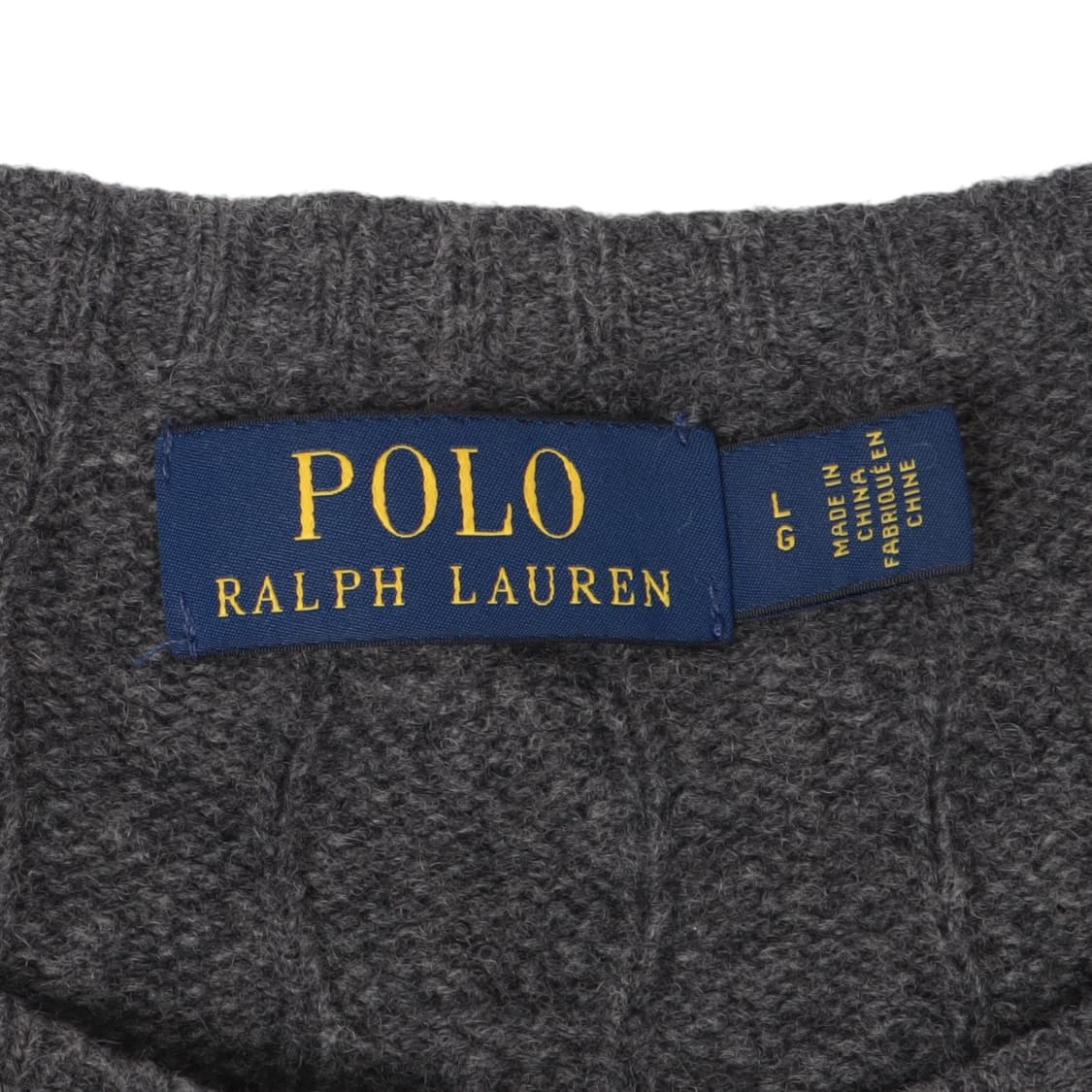 폴로 랄프로렌 그레이 울 캐시미어 케이블 니트 상품이미지8