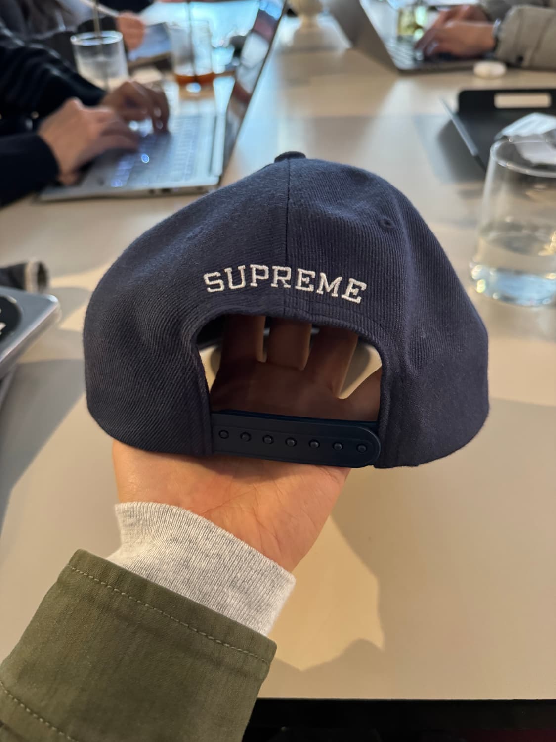 슈프림 에이펙스트윈 6패널 네이비 볼캡 상품이미지3