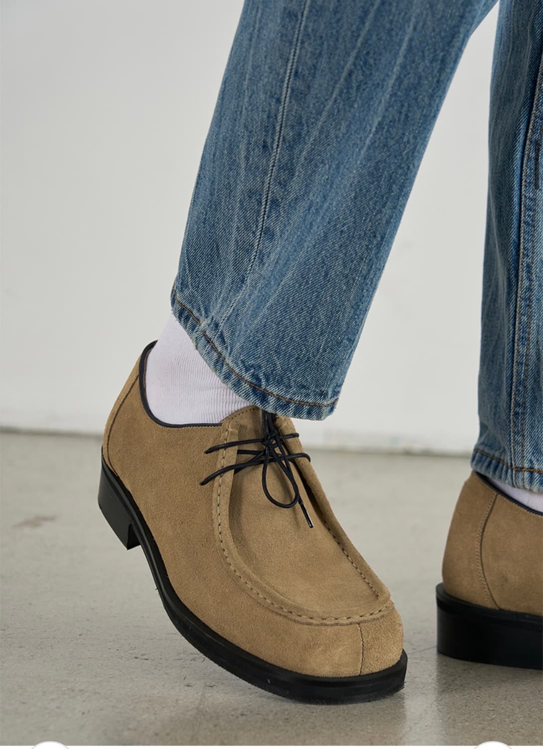 (새상품)(280) 드로우핏 스웨이드 왈라비 모크 슈즈 [BEIGE] 상품이미지7