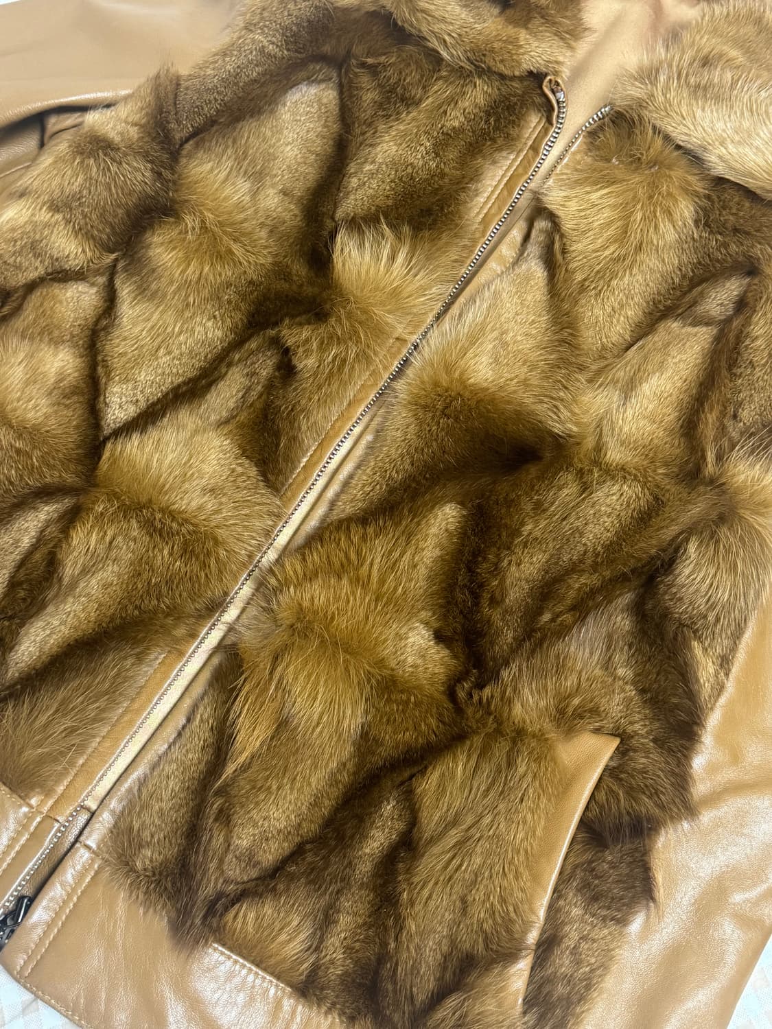 양가죽 폭스털 가죽자켓 상품이미지6