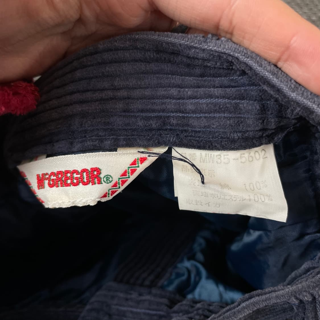 (24) JPN 네이비 코듀로이 숏팬츠 상품이미지3