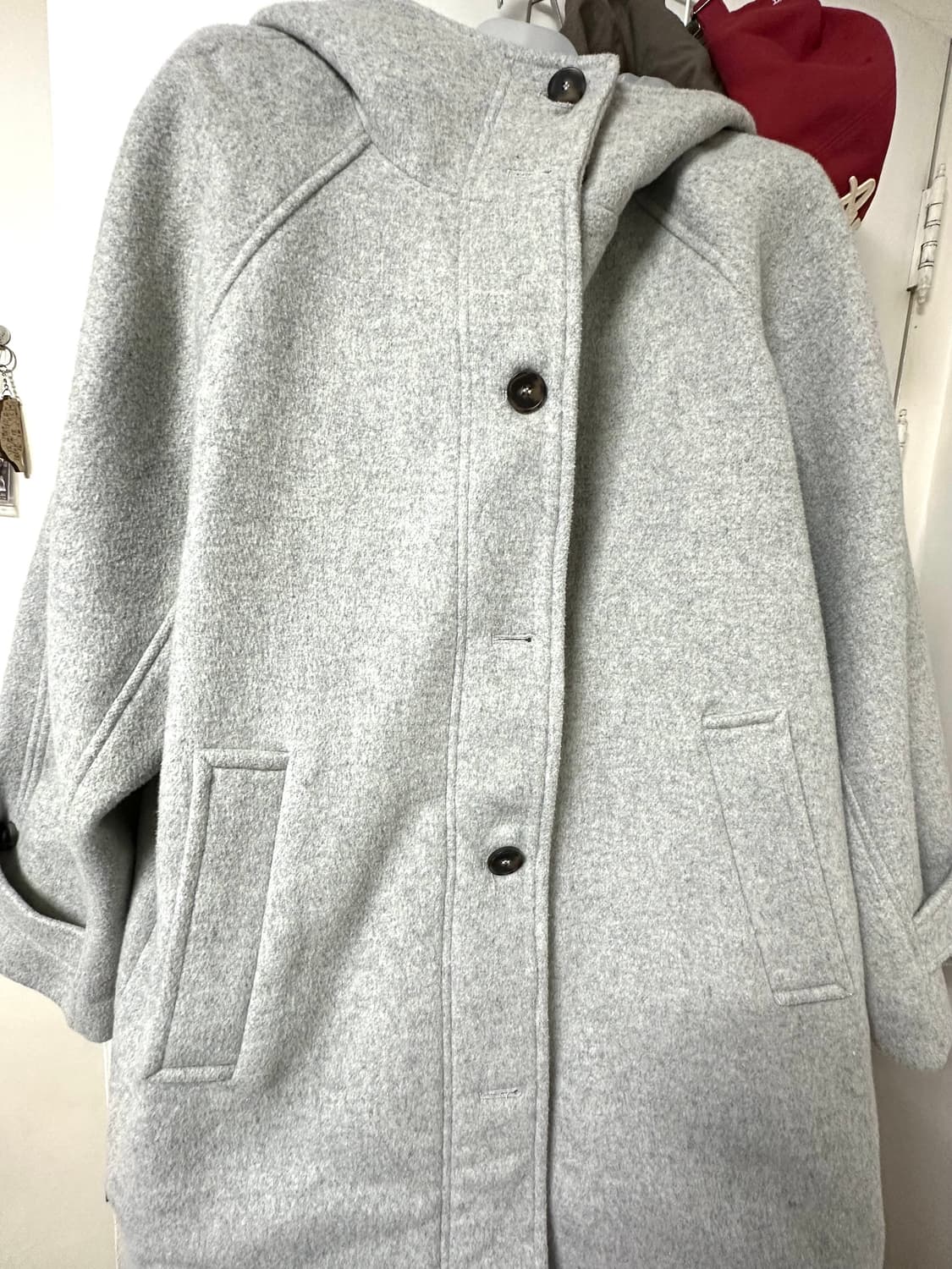 오피쉬 하프 코트 그레이 RICH WOOL HALF COAT, GRAY 상품이미지2