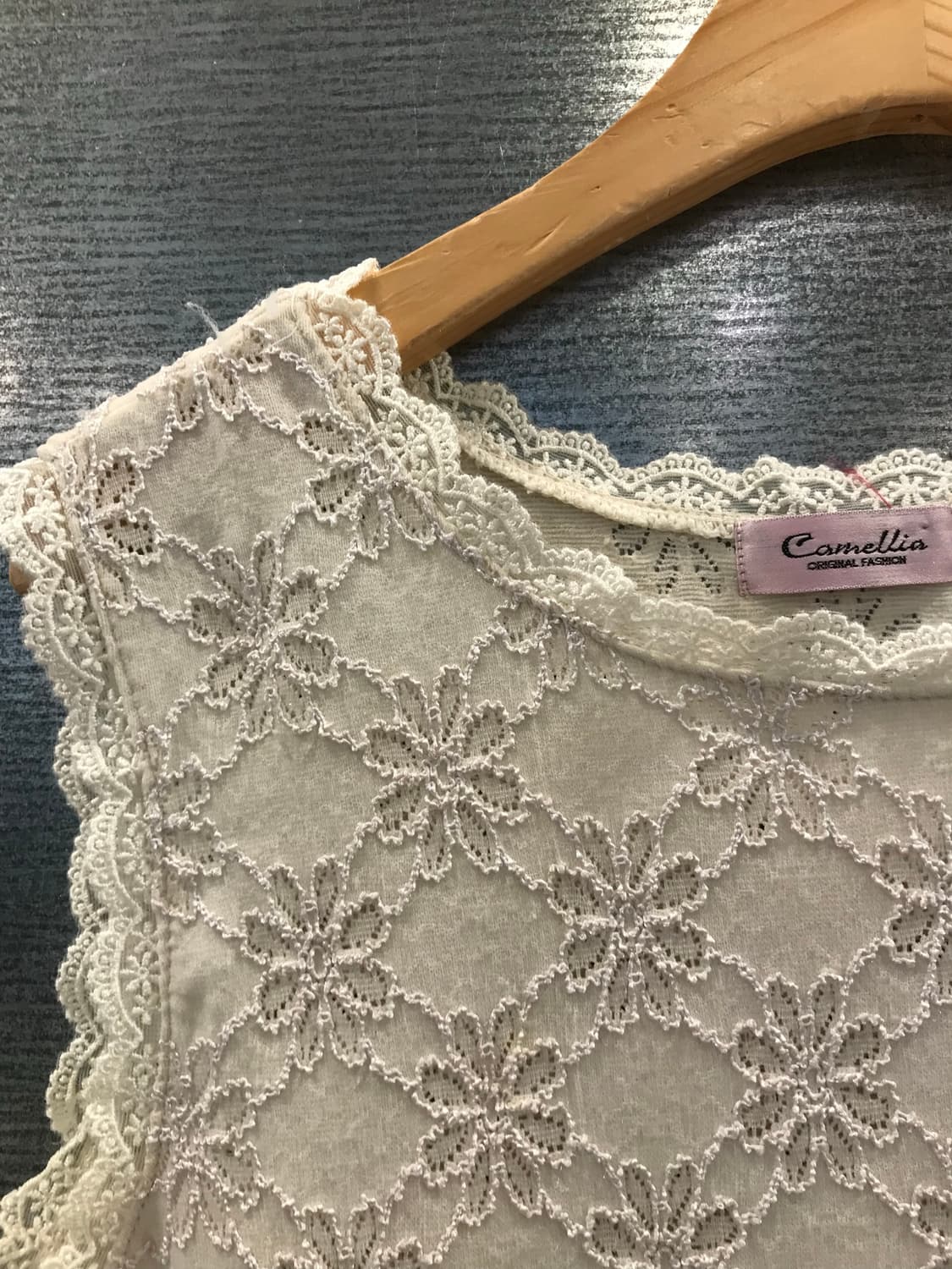 Camellia 꽃무늬 레이스 나시  상품이미지6