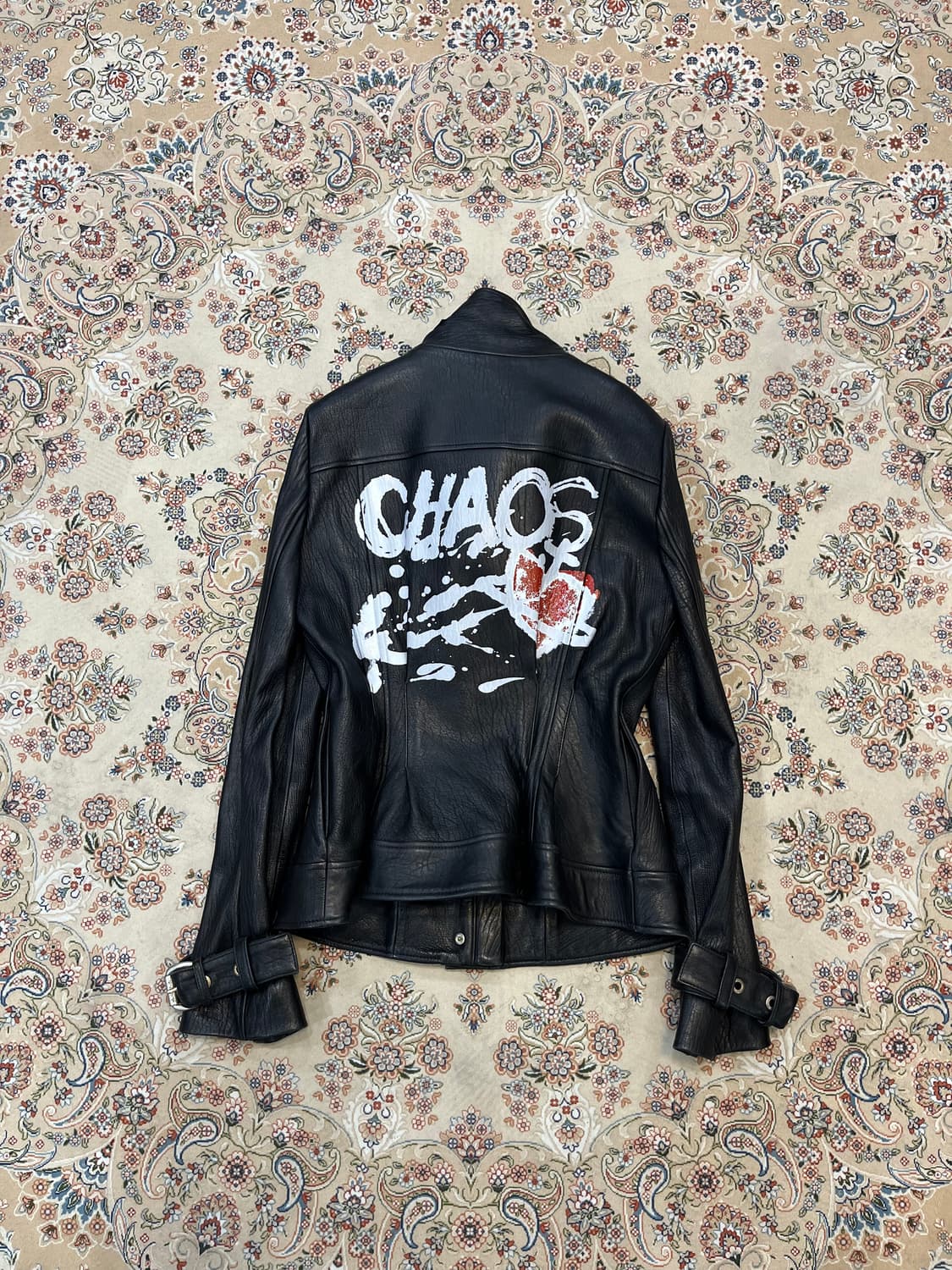 비비안웨스트우드  앵글로매니아 CHAOS 카오스 하이넥 램스킨 자켓 상품이미지2