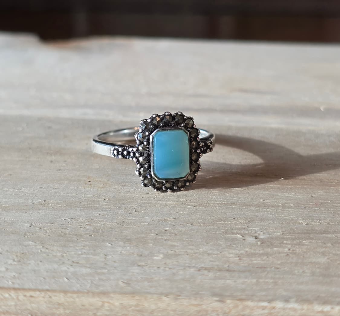 빈티지 실버 925 은 원석 반지 상품이미지3