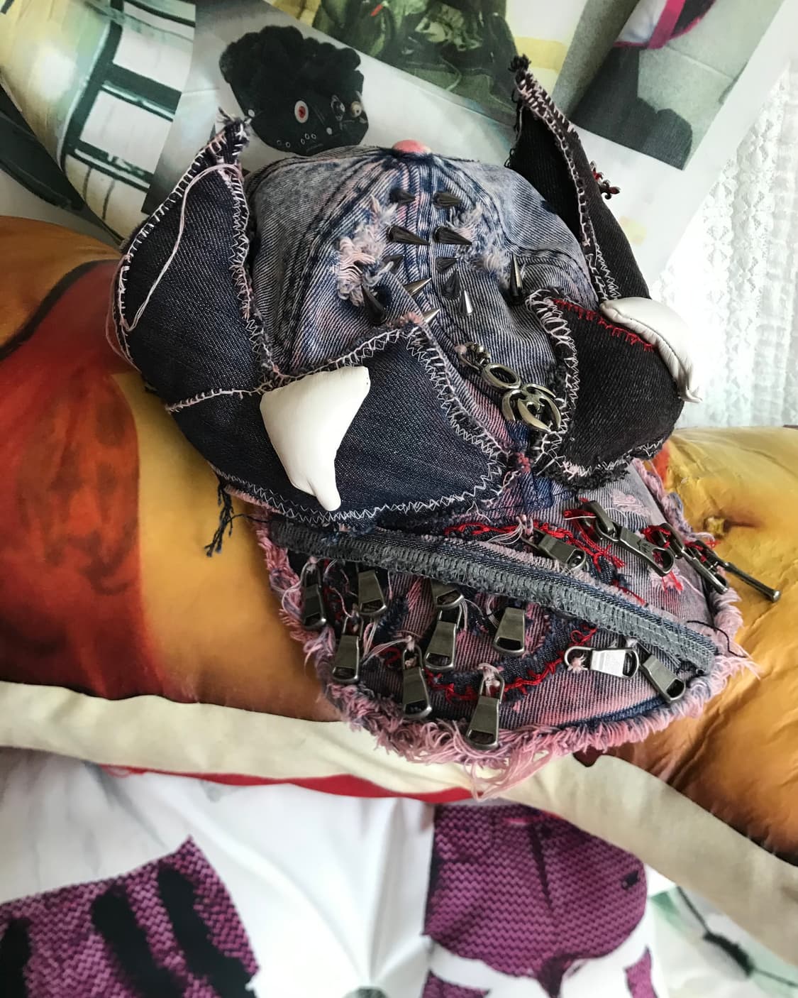 Blood washing dark horn zipper cap 상품이미지4