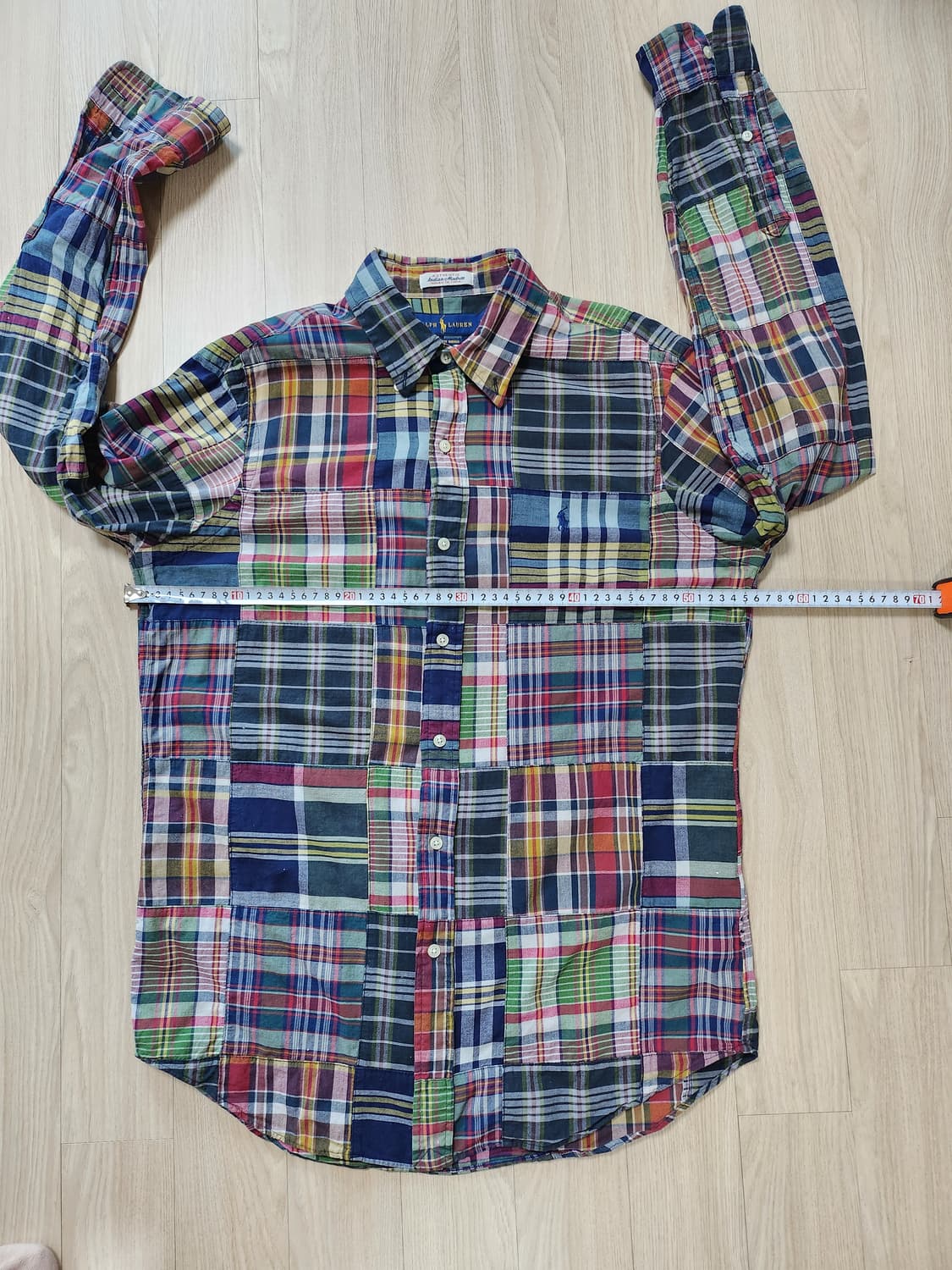 폴로랄프로렌 패치워크셔츠 (M 상품이미지5