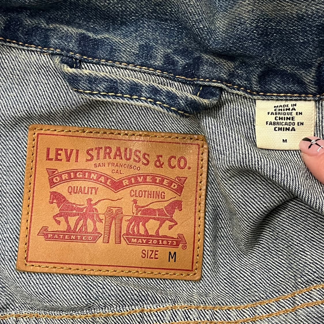 [정품/M] 리바이스 데님 트러커 자켓 청자켓 b17 상품이미지6