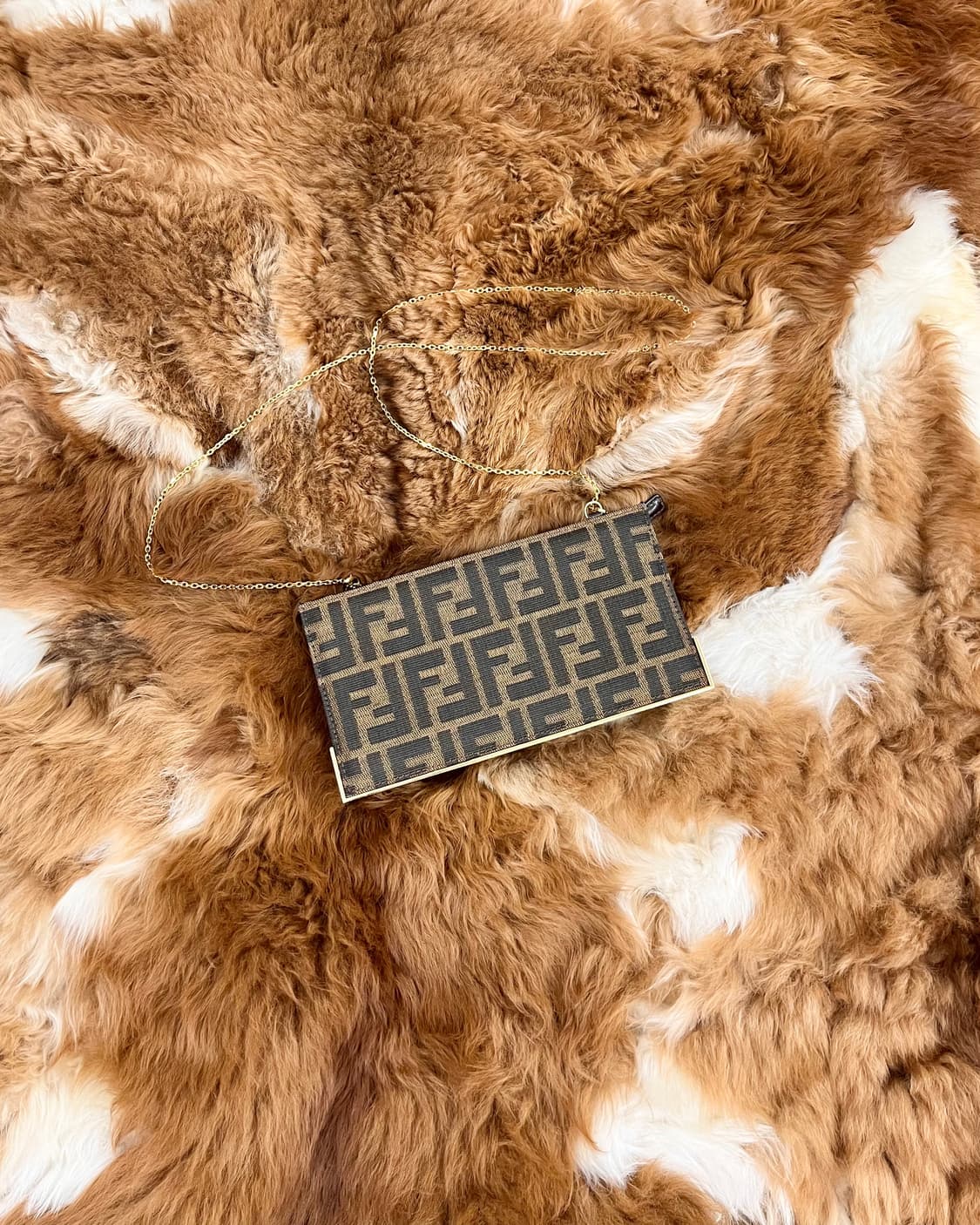 펜디 브라운 주카패턴 체인 크로스백 상품이미지1