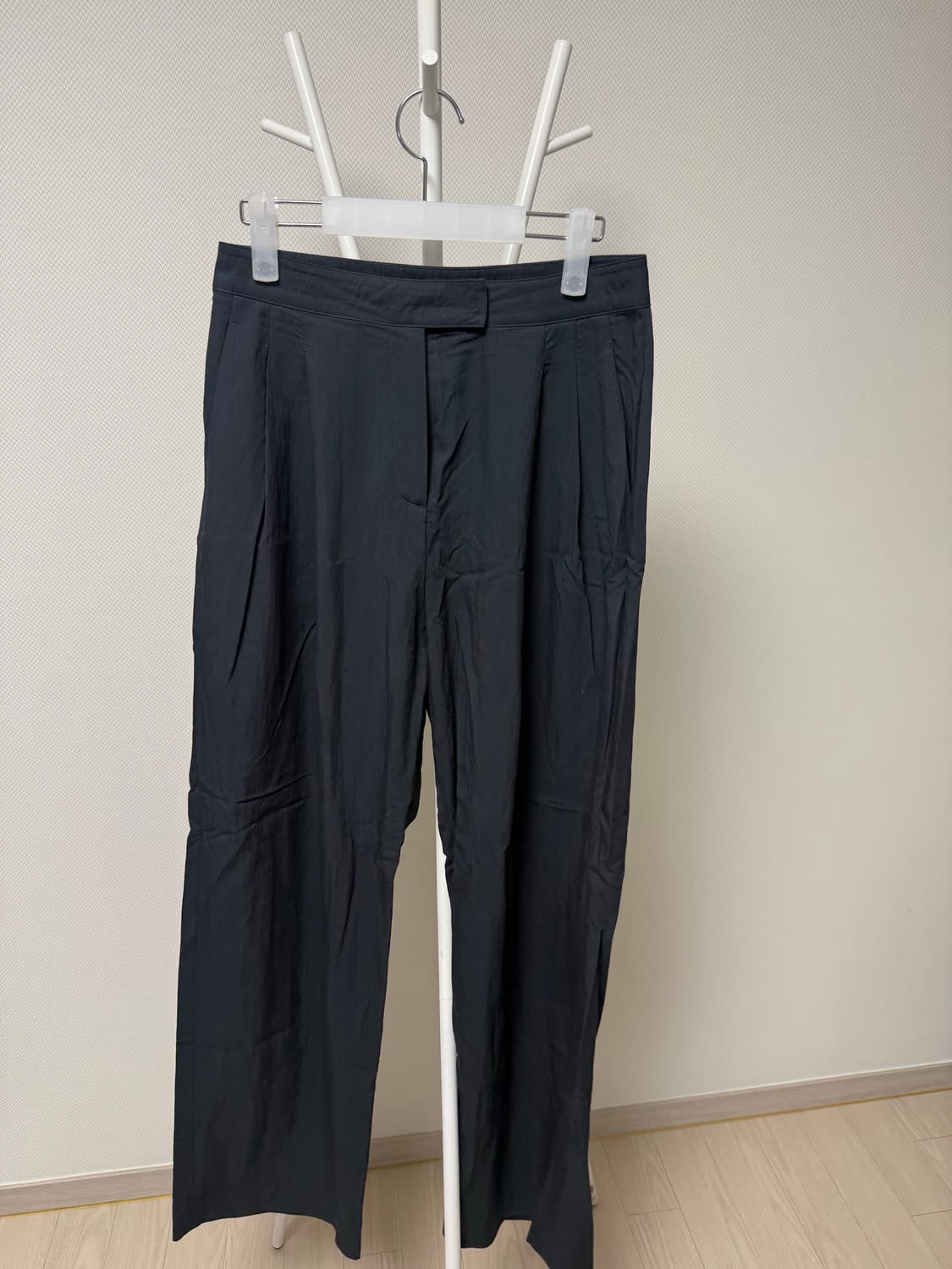 룩캐스트 애니 투 턱 와이드 팬츠 m 네이버 상품이미지7