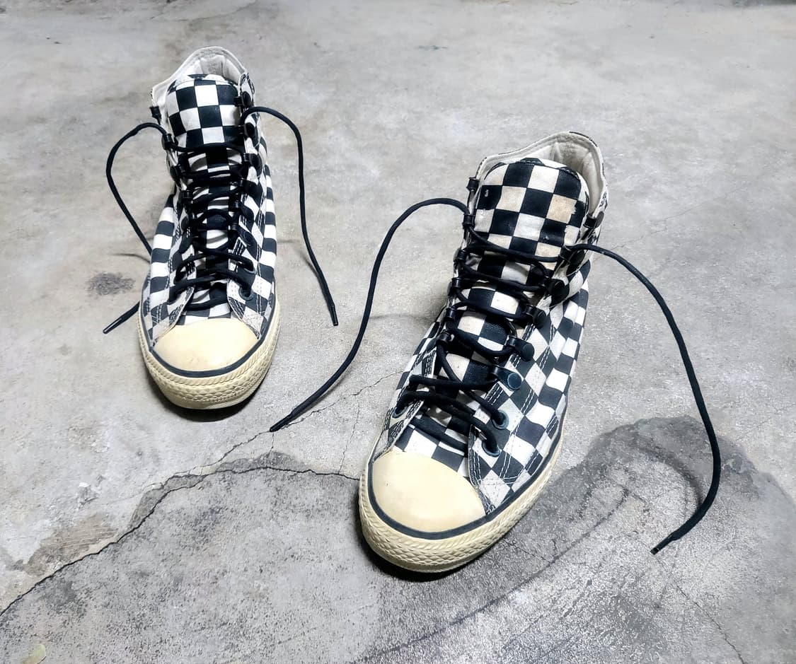 ♤필독♤ 넘버나인 체커보드 하이탑 스니커즈 250-255 상품이미지1