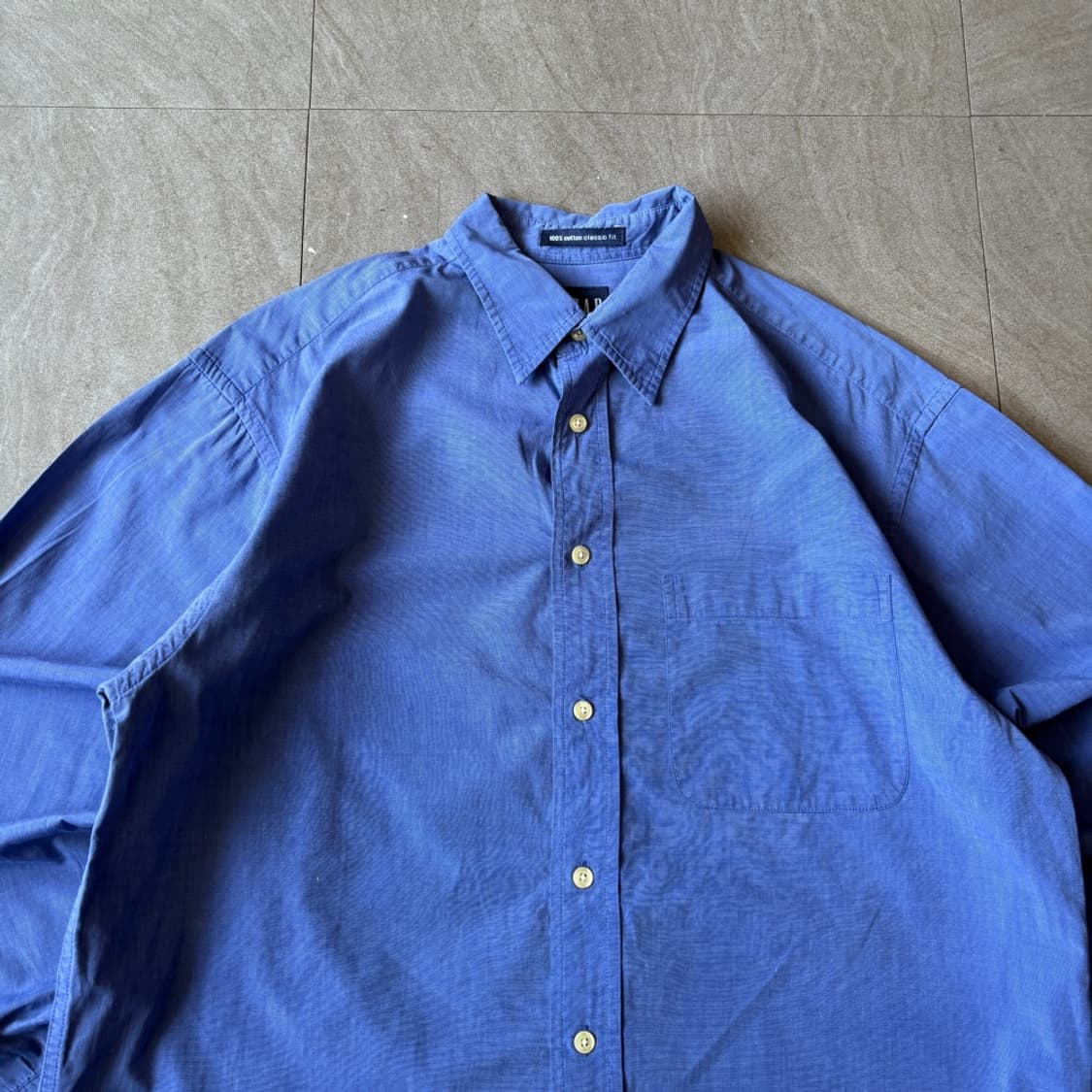 90년대 갭 딥 블루 긴팔 셔츠 상품이미지3