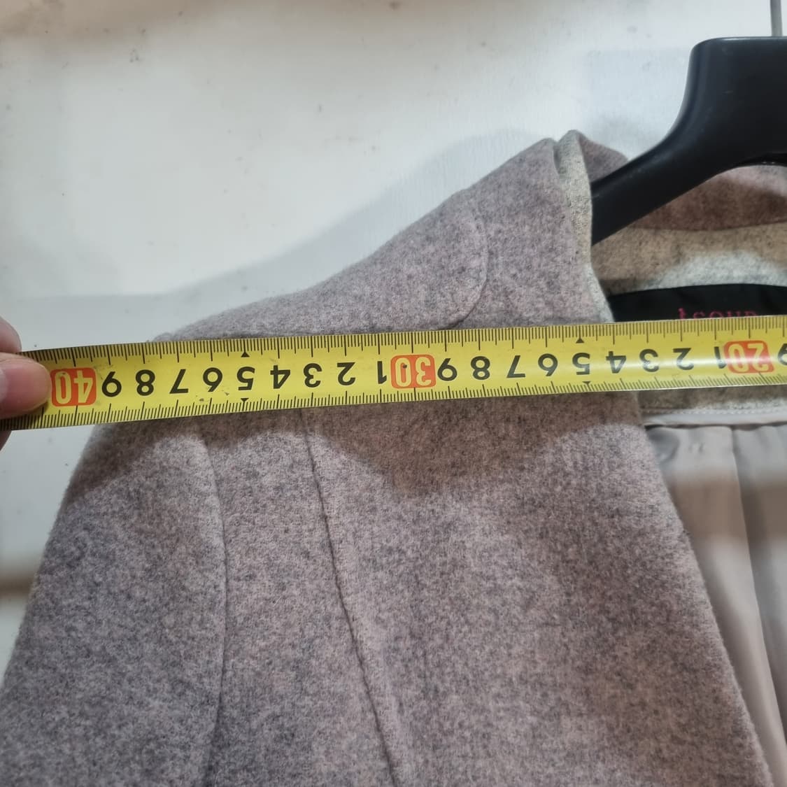 ISoup 그레이 모직 코트 상품이미지6