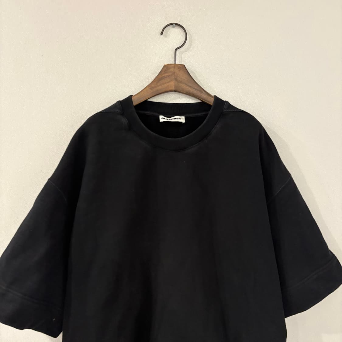 질샌더 블랙 반팔 맨투맨 티셔츠 XL 상품이미지3