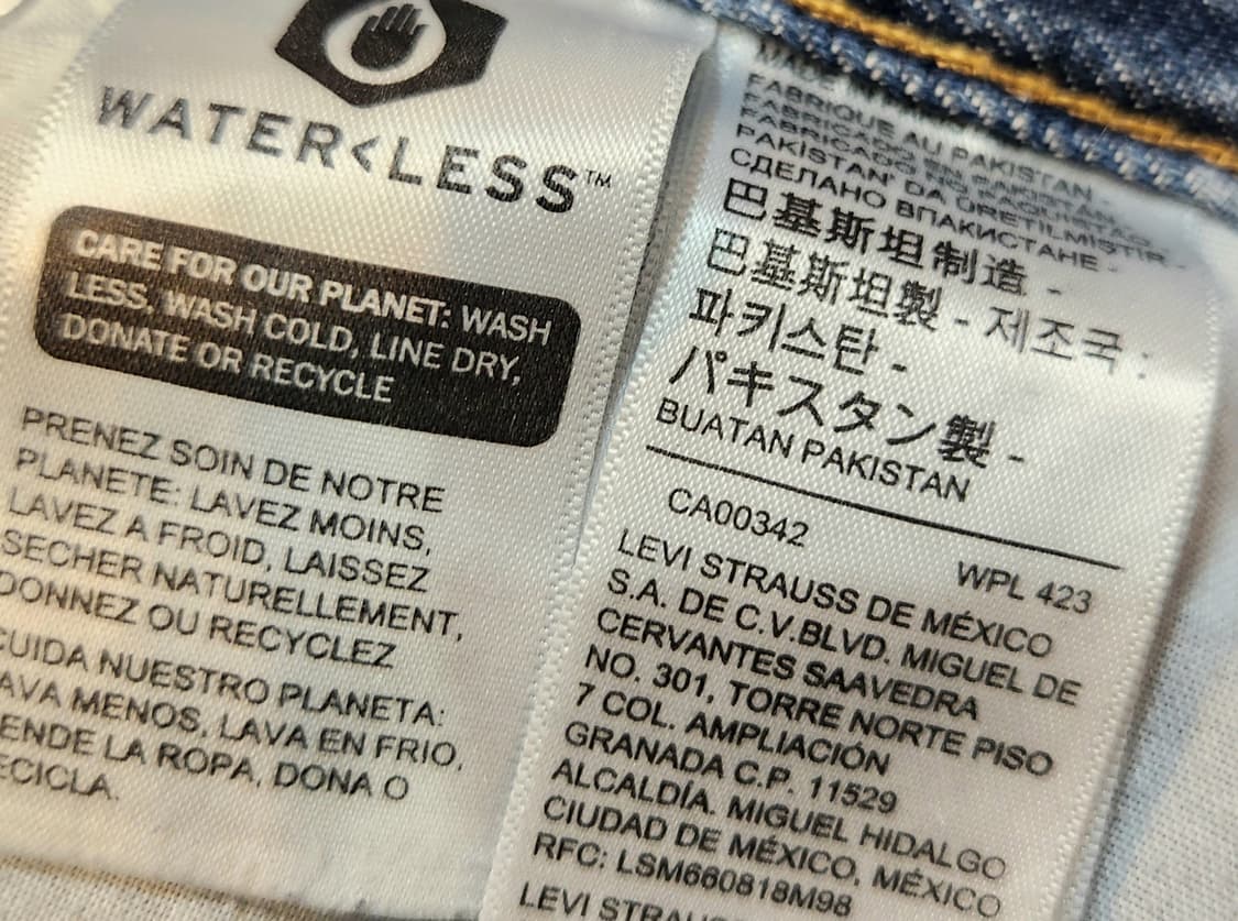 LEVIS 리바이스 하이웨스트 스트레이트 핏 데님 팬츠 상품이미지8