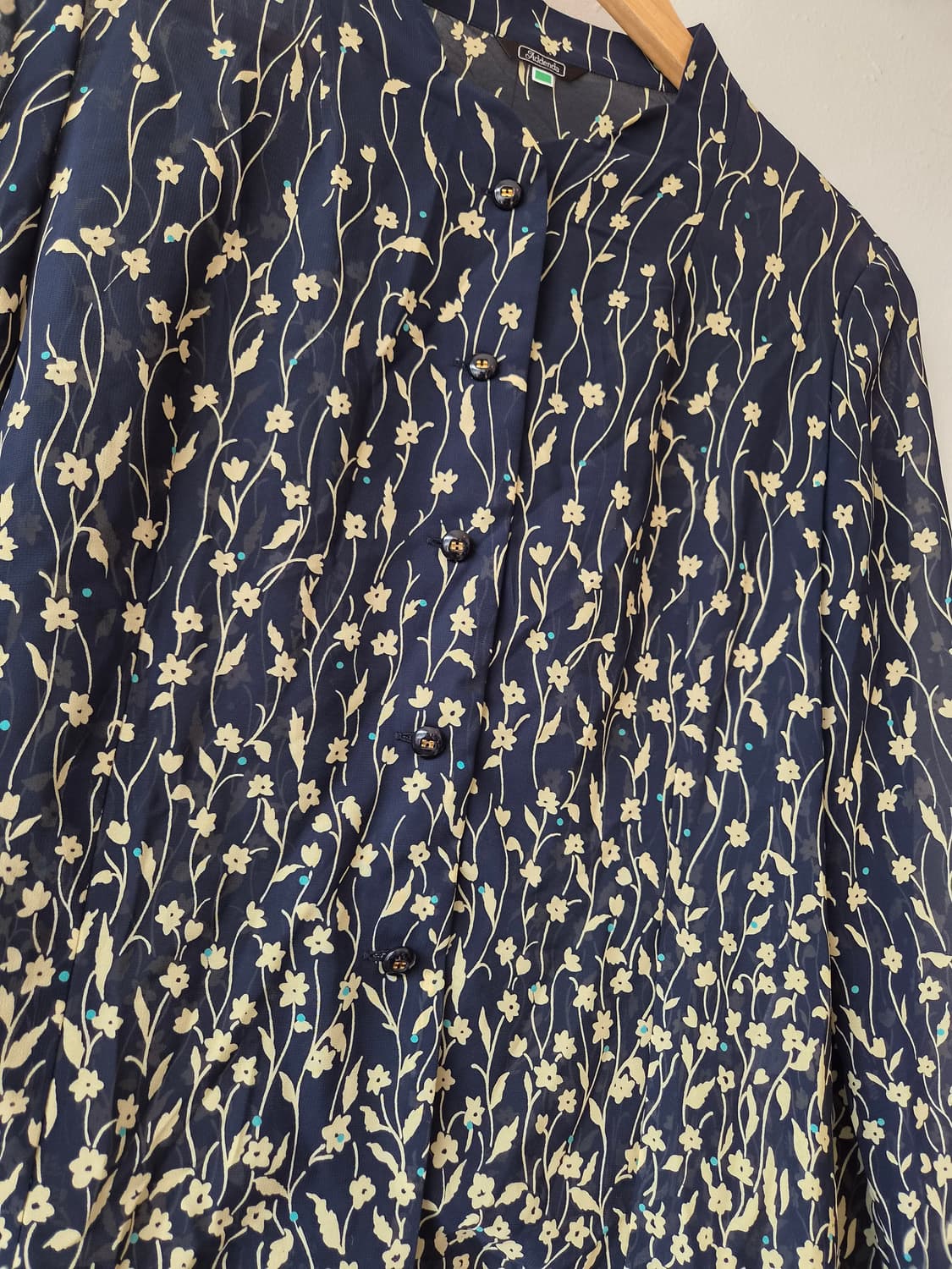 새상품)Addenda 일본 여성 플라워쉬폰블라우스 9R사이즈 상품이미지5